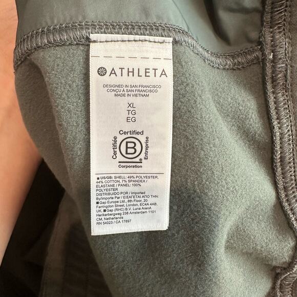 Athleta Triumph Hybrid Half Zip Sweatshirt XL - Picture 9 of 12